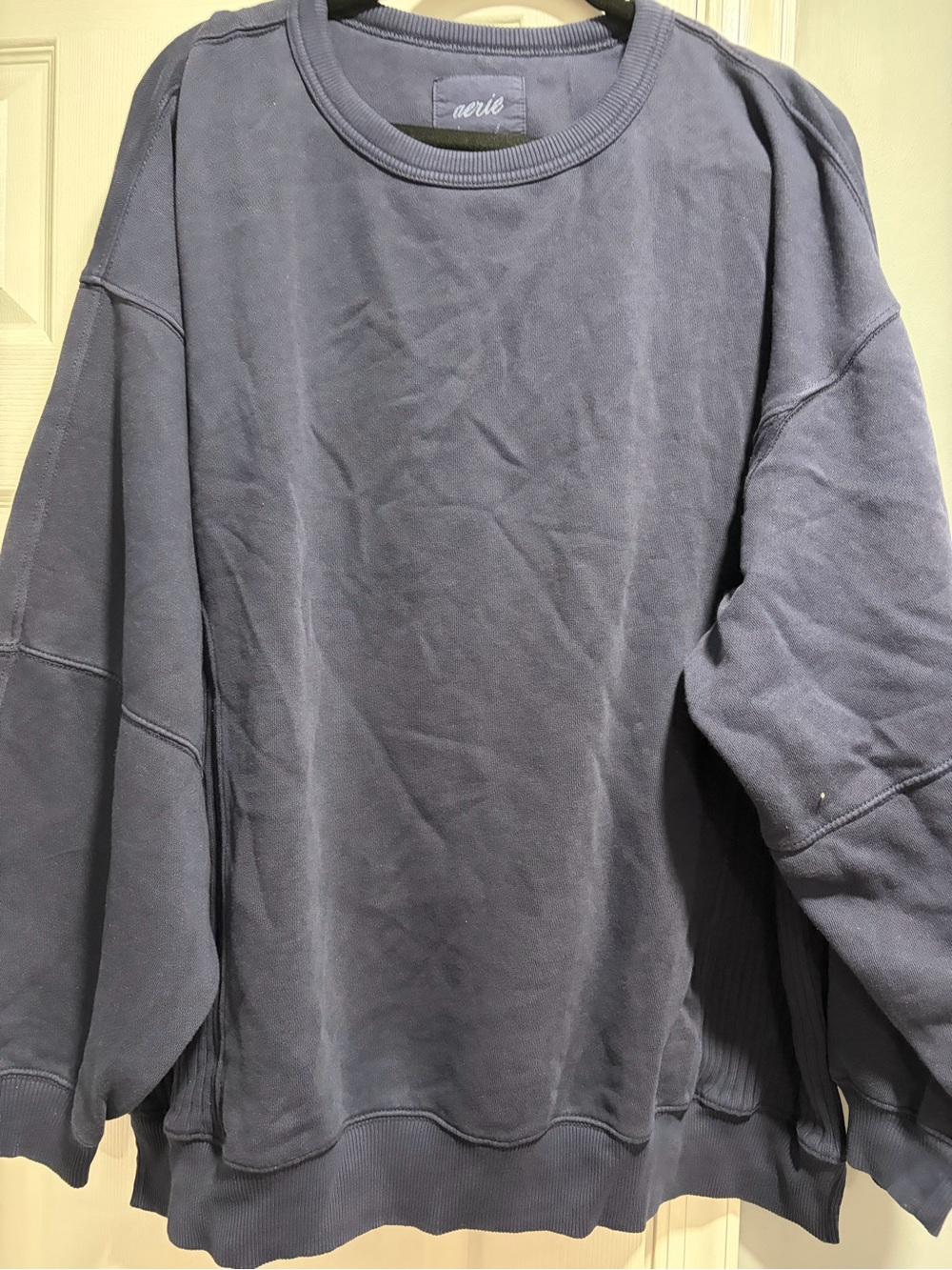aerie Women's Crewneck Sweatshirt - Slate Blue